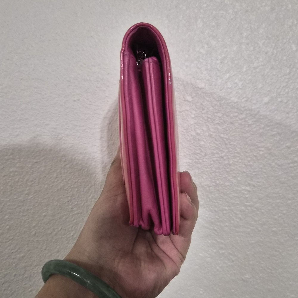 Chanel Patent Pink Wallet On Chain - Picture 3 of 14